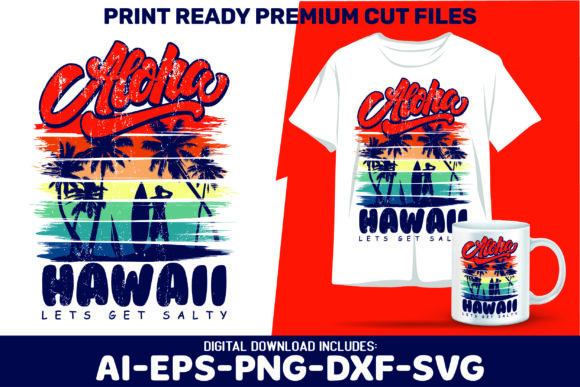 Aloha Hawaii Let s Get Salty SVG PNG Crafts Graphics