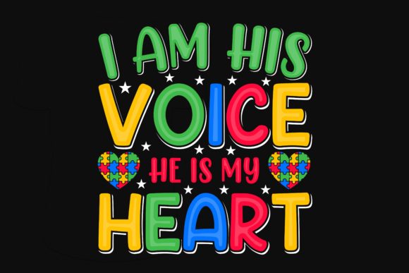 Autism SVG Typography Graphics for Crafts & T-Shirt Sales