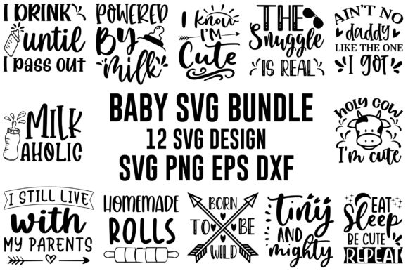 Baby SVG Design Bundle: Graphics for Crafts