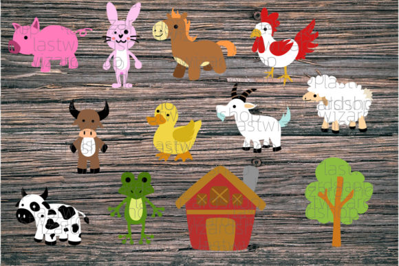 Barnyard Animals Svg for Crafts and Graphics
