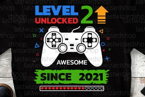 Birthday Boy Gamer Level 2 Svg, Graphics