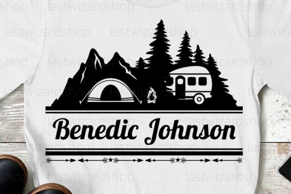 Camping Name Label Svg, Tent Svg, Camper