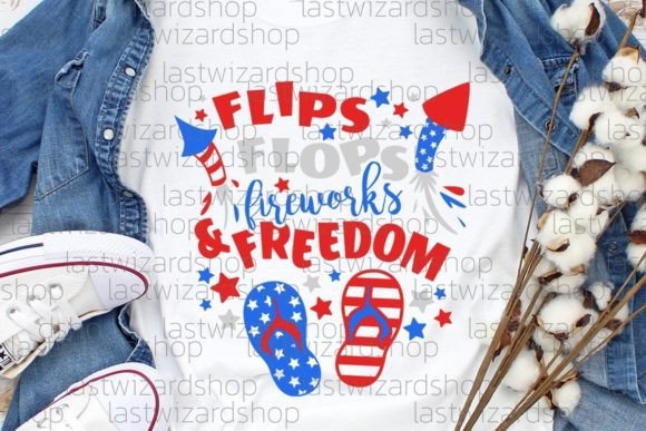Flip Flops Freedom Fireworks SVG: A Graphics Review for Crafts