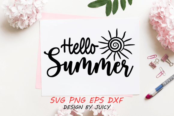 Hello Summer Svg, Spiral Sun Graphics & Crafts Review