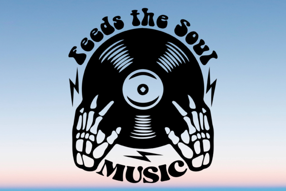 Music Feeds the Soul Svg PNG: Graphics & Crafts