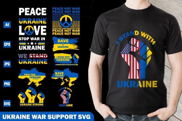 Ukraine War Support SVG for Graphics and Crafts