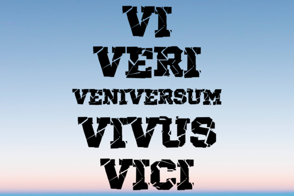 Vi Veri Veniversum Vivus Vici SVG for Graphics & Crafts